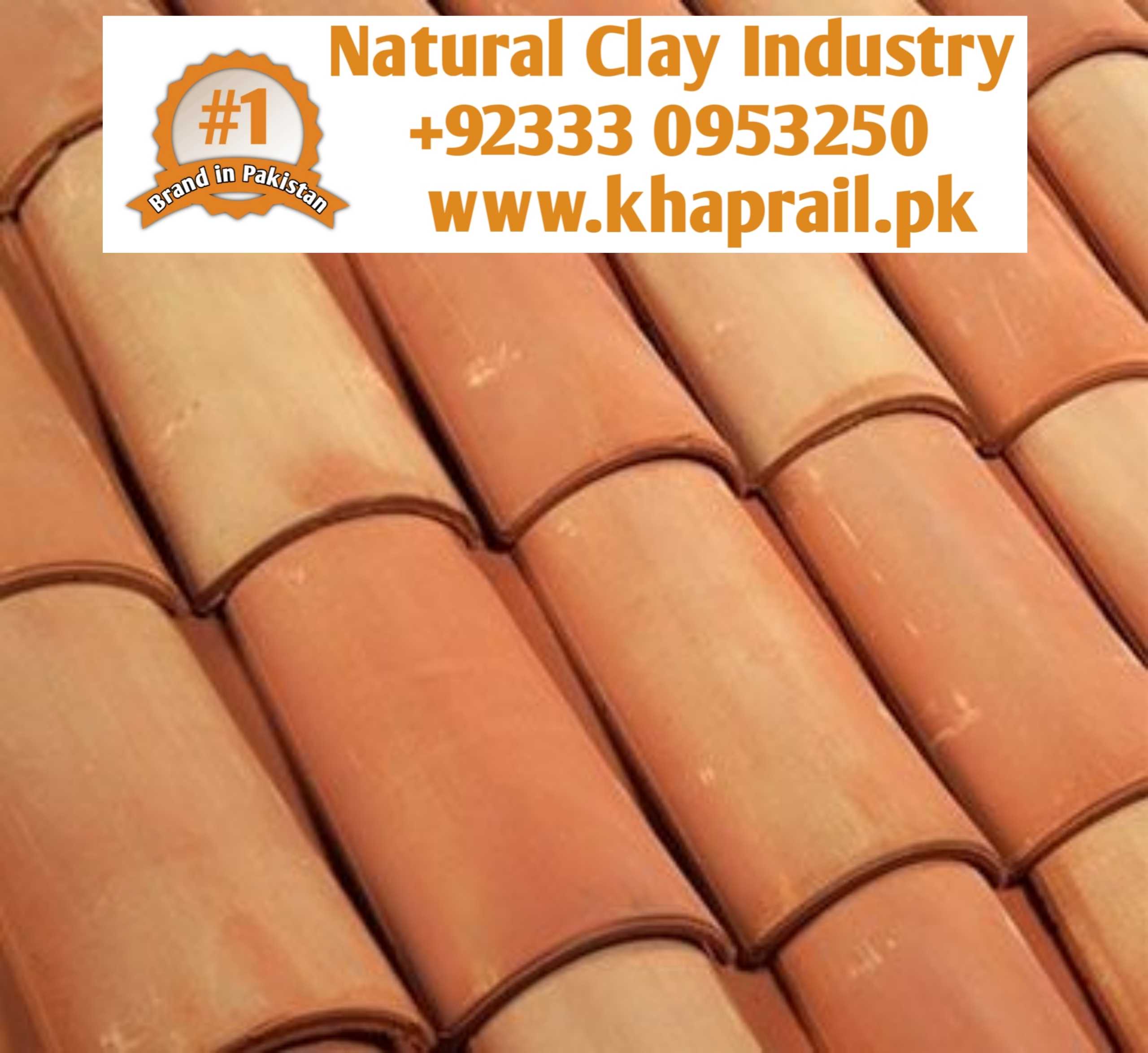 Natural Clay Industry! We manufacture all kinds of clay tiles. Khaprail tiles, Clay roof tiles, Clay tiles, Murlee Khaprail, Pak clay tiles, Spanish tiles, Terracotta tiles. Barrel design clay tiles, Roof tiles, Red color roof, Jali tiles, 8×8 tile, 6×12 Khaprail tiles, 9"inch khaprail tiles. 11"inch khaprail tiles, wall facing gutka, Flat khaprail tile, Floor clay tiles, Pak clay, Khaprail tiles. Pak clay tiles, White khaprail, Red color roof tiles, Bans design clay tiles, Matti ki tiles, Natural clay tiles. Natural Khaprail tiles, Natural clay floor tiles, Interlocking ,Khaprail tiles, Mission style, French style, special Quality Khaprail, Special khaprail tiles, Terracotta tiles, Special clay tiles, Gola khaprail tiles, Ceramic tile,Tuff paver, Tiles, Natural roofing tiles,Khaprail tiles, Roofing tiles, Roof tiles. Sloppy roof tiles, Floor terracotta tiles, Ceramic tile, Ceramic Khaprail, Lahori khaprail tiles. Natural clay industry's tiles, Gutka, Qalam, Quba, Choka 6×12, Choka 5×10, Glazed Khaprail tiles, Shesha tiles, Lahori tiles, Special Quality Khaprail tiles, Finest quality clay roof tiles.